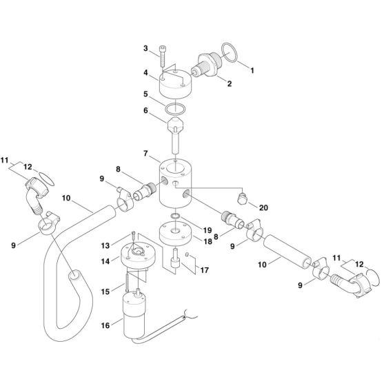 Mixing Valve for Nilfisk MH 5M-150/750 E24 400/3/50 Pressure Washer