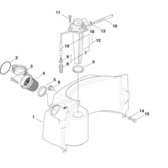 Detergent Tank for Nilfisk MH 5M-150/750 E24 400/3/50 Pressure Washer