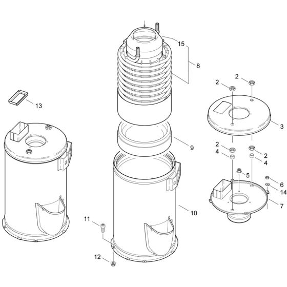 Boiler Assembly for Nilfisk MH 5M-190/960 400/3/50 Pressure Washer