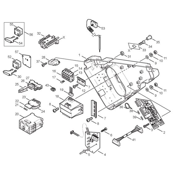 Electric Box Assembly for Nilfisk MH 5M-190/960 X 400/3/51 Pressure Washer