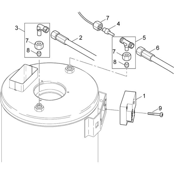 Distributor Ignitioin Transformer Assembly for Nilfisk MH 5M-210/1110 X 400/3/50 Pressure Washer