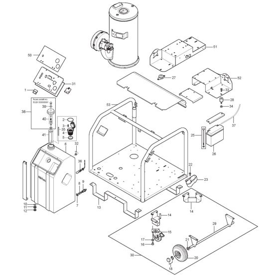 Complete Assembly for Nilfisk MH 5M-220/1000 PE Pressure Washer