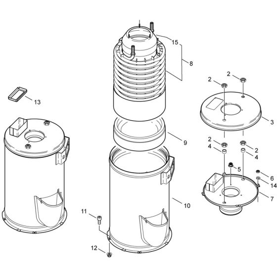 Boiler Assembly for Nilfisk MH 5M-220/1000 PE Pressure Washer