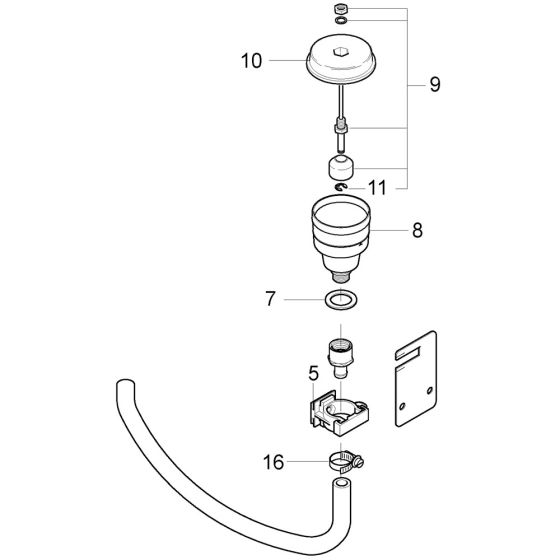 Oil Container Assembly for Nilfisk MH 5M-220/1000 PE Pressure Washer