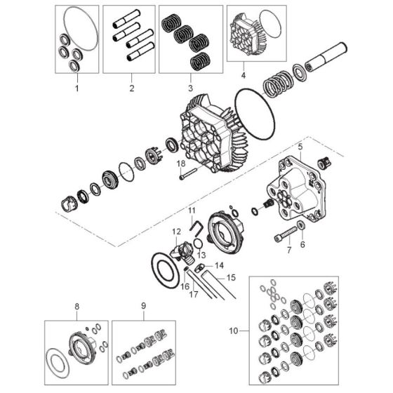 Cylinder Block for Nilfisk MH 6P-200/1300 FAX Pressure Washer