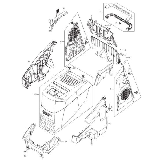 Cabinet for Nilfisk MH 6P-200/1300 FAX Pressure Washer