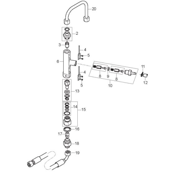 Flow Control FA for Nilfisk MH 6P-175/1250 FA Pressure Washer