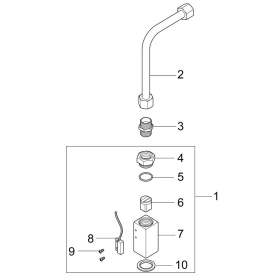 Flow Control (Boiler) Assembly for Nilfisk MH 7P-175/1260 400/3/50 Pressure Washer