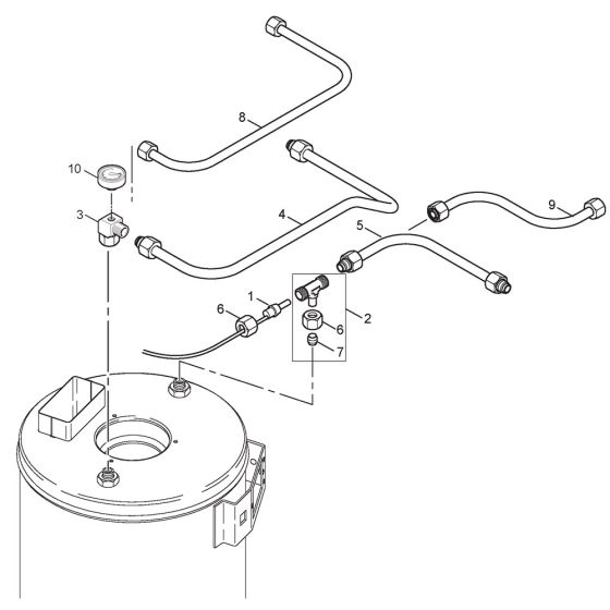 Distributor Assembly for Nilfisk MH 7P-220/1120 PE Pressure Washer