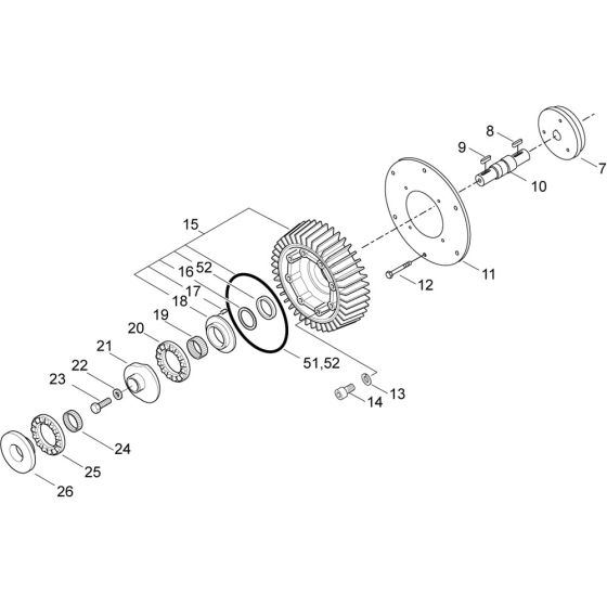 Motor Assembly for Nilfisk MH 7P-220/1300 DE Pressure Washer