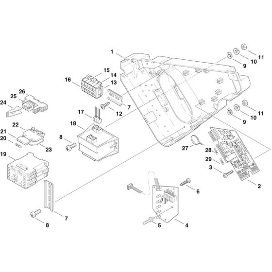 Electric Box Assembly for Nilfisk MH-8P 180/2000 400/3/50 Pressure Washer