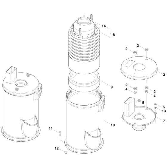 Boiler Assembly for Nilfisk MH-8P 180/2000 400/3/50 Pressure Washer