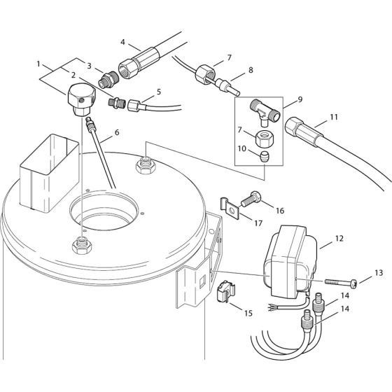 Distributor, Ignition Transformer Assembly for Nilfisk MH-8P 180/2000 400/3/50 Pressure Washer