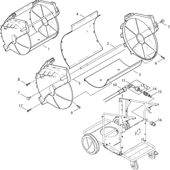 Basket Assembly for Nilfisk MH-8P 180/2000 400/3/50 Pressure Washer