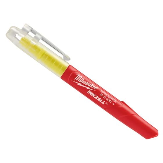 Milwaukee INKZALL Highlighters Yellow (5 Pack)