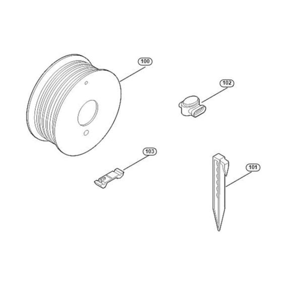 Installation Material Assembly for Stihl/ Viking MI 422.0 P Robotic Mowers