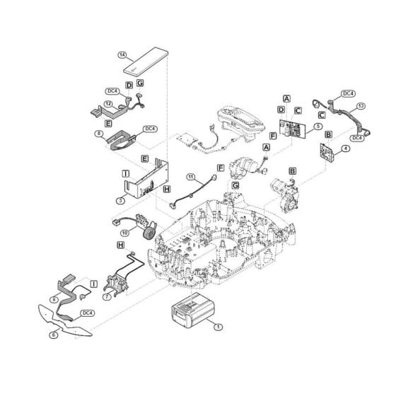 Electric Equipment Assembly for Stihl/ Viking MI 632.0 Robotic Mowers