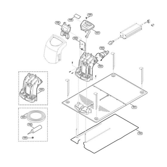 Docking Station-1Assembly for Stihl/ Viking MI 632.0 Robotic Mowers