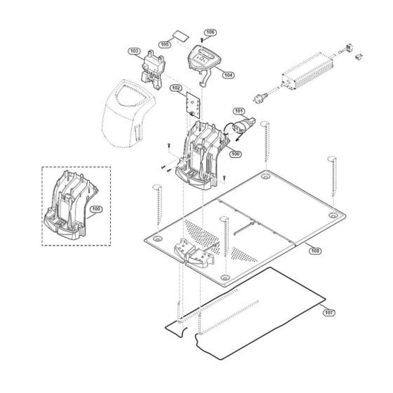 Docking Station-1Assembly for Stihl/ Viking MI 632.0 C Robotic Mowers