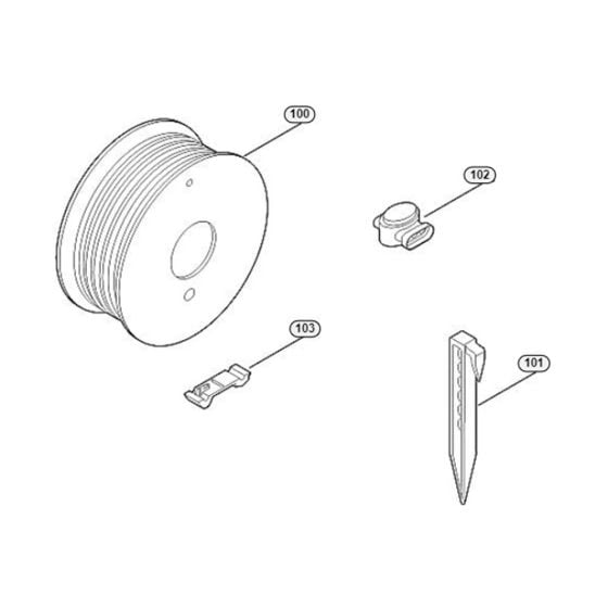 Installation Material Assembly for Stihl/ Viking MI 632.0 PC Robotic Mowers