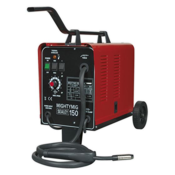 Professional Gas/No-Gas MIG Welder 150Amp 230V Sealey Part No. MIGHTYMIG150