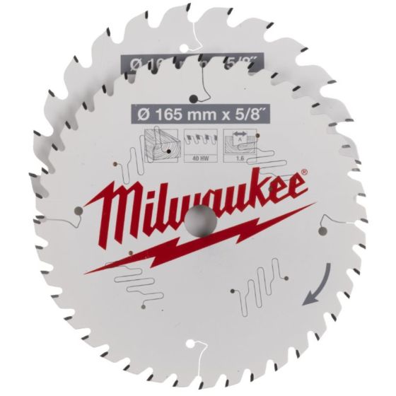 2 x Milwaukee Blade for Hand Held Circular Saws (165 x 24T/40T) - OEM No. 4932479837