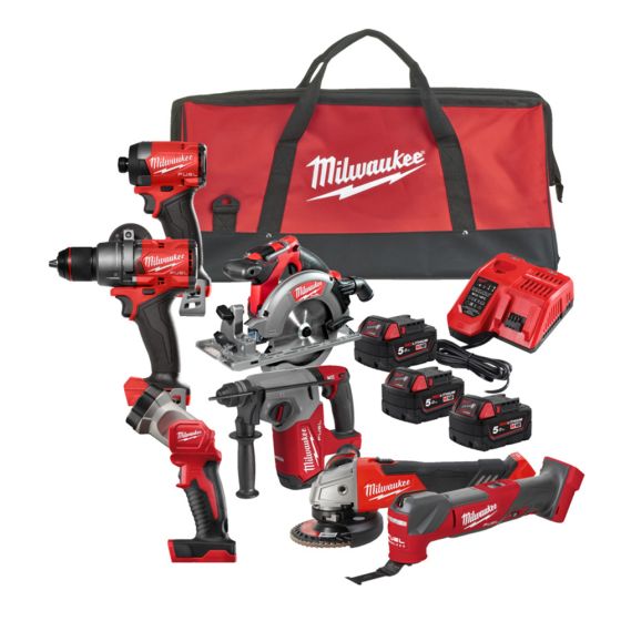 Milwaukee M18 FUEL 7 Piece Power Power Pack - M18FPP7A3-503B