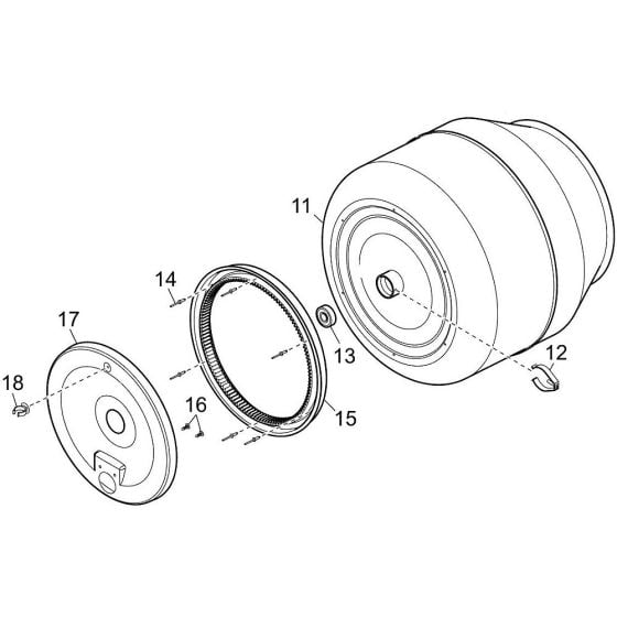 Drum Assembly for Belle Minimix 130