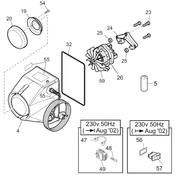 Electric Motor for Belle Minimix 130