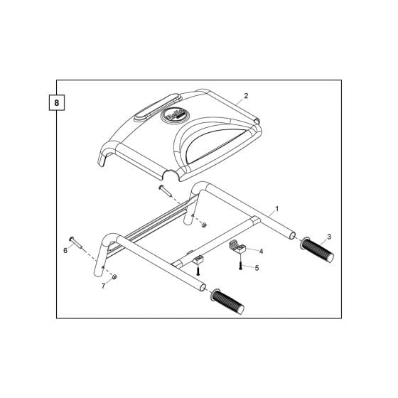 Handle Assembly for Belle Minimix 150E+ Cement Mixer