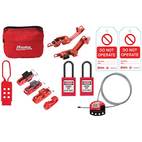 General Maintaince Lockout / Tagout Kit 15-Piece by Master Lock - MAINTKIT-EN