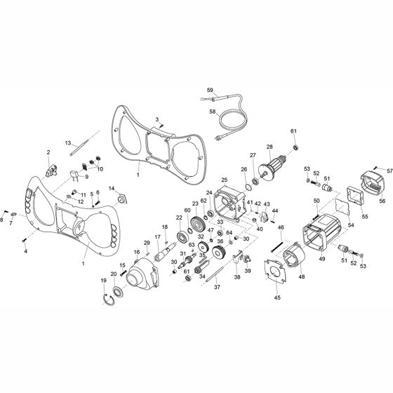 Main Assembly for Altrad Belle Promix1200-1600 Paddle Mixer