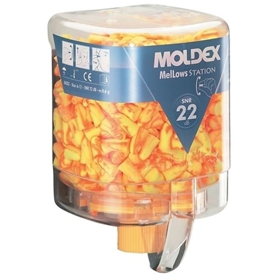 Disposable Foam Earplugs Mellows Station 250 Pairs SNR 22 by Moldex - 762501