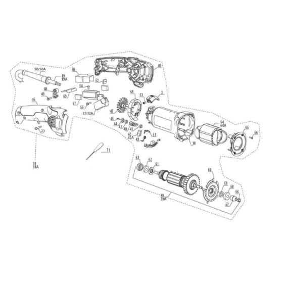 Motor Assembly for Abortech AS170 Plunge Saw