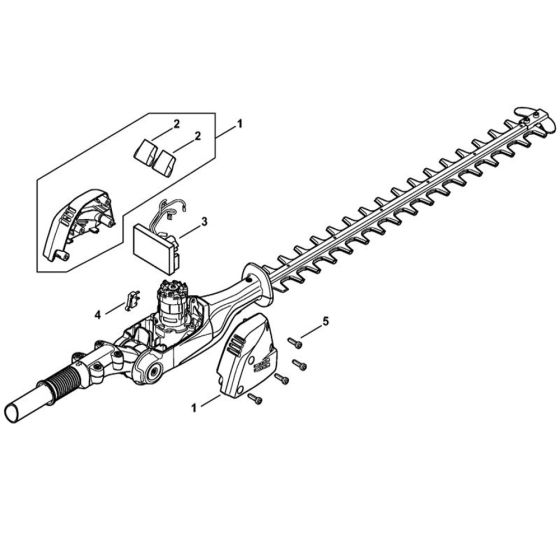 Motor Housing Assembly for Stihl HLA 86 Hedge Trimmer