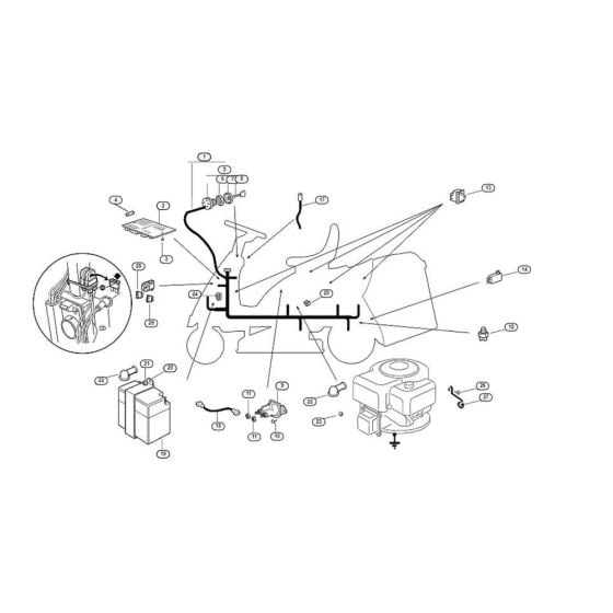 Electrical Equipment  for Stihl/ Viking MR 345 Ride on Mowers