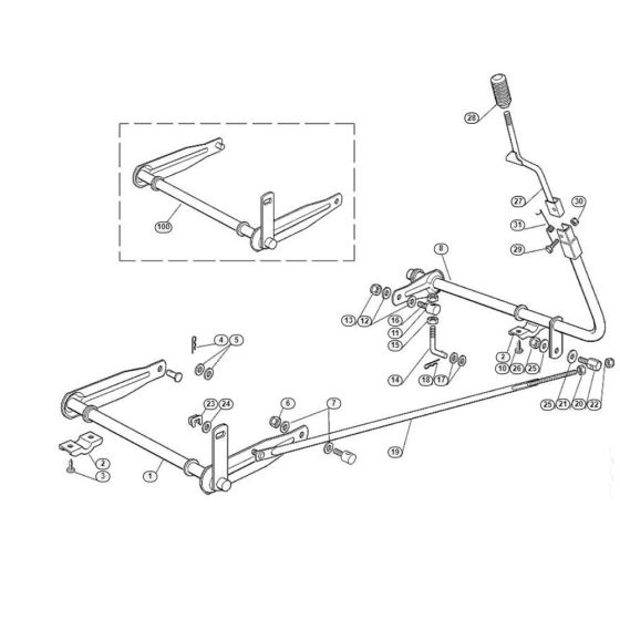 Height Adjustment  for Stihl/ Viking MR 380 Ride on Mowers