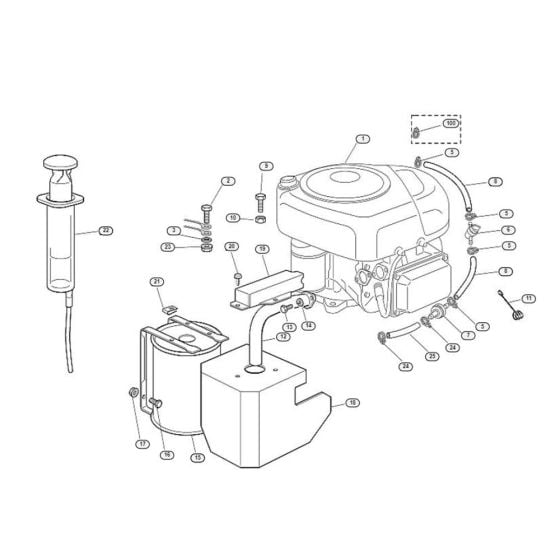 Engine  for Stihl/ Viking MR 385 Ride on Mowers