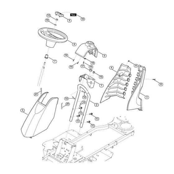 Dashboard  for Stihl/ Viking MR 4082.0 Ride on Mowers