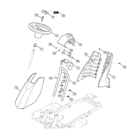 Dashboard for Stihl/ Viking MR 4082.2 Ride on Mowers