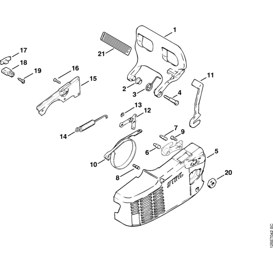 Chain brake Assembly for Stihl 009 Gasoline Chainsaws