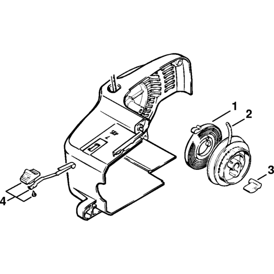 Rewind starter 32.88, 35.85, 17.82 Assembly for Stihl 010 011 Gasoline Chainsaws