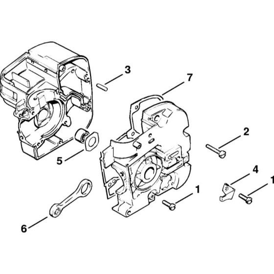 Crankcase 35.85, 25.84 Assembly for Stihl 010 011 Gasoline Chainsaws