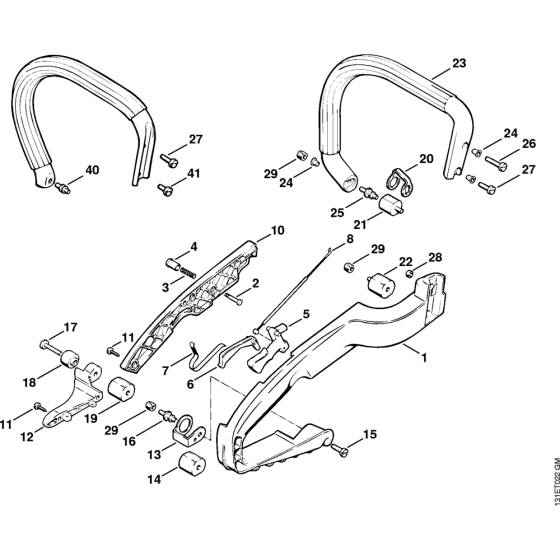 Handle Assembly for Stihl 012 Gasoline Chainsaws