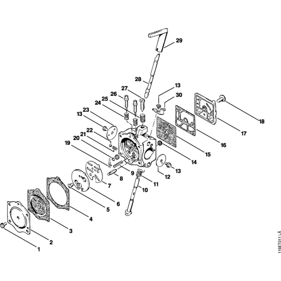 Carburetor HDC-17 Assembly for Stihl 015 Gasoline Chainsaws