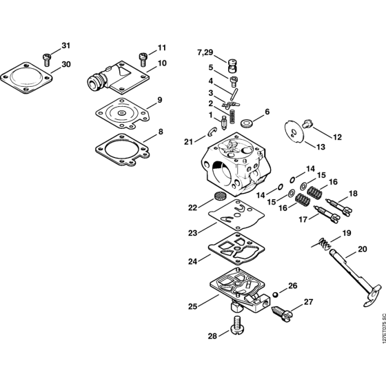 Carburetor WT-426 Assembly for Stihl 024 Gasoline Chainsaws