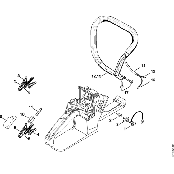 Heating Assembly for Stihl 024 Gasoline Chainsaws