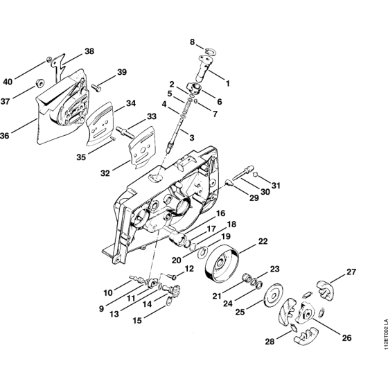 Oil pump, Clutch Assembly for Stihl 041G Gasoline Chainsaws