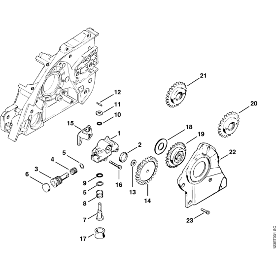 Oil pump Assembly for Stihl 056 Gasoline Chainsaws