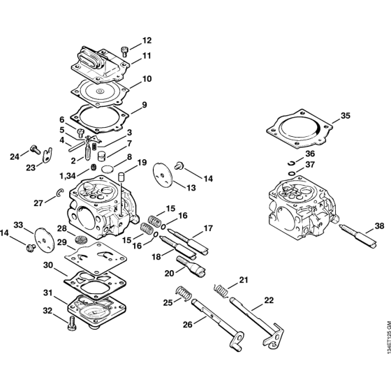 Carburetor WJ-65 Assembly for Stihl 064 Gasoline Chainsaws